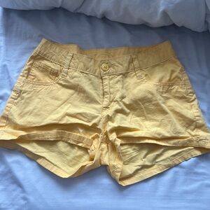 City Streets Light Yellow Cargo Shorts
